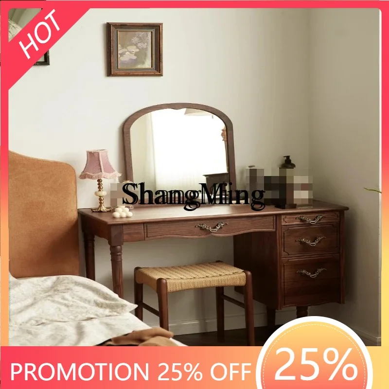 

ZYY exquisite advanced retro dresser modern simple bedroom storage small apartment makeup table