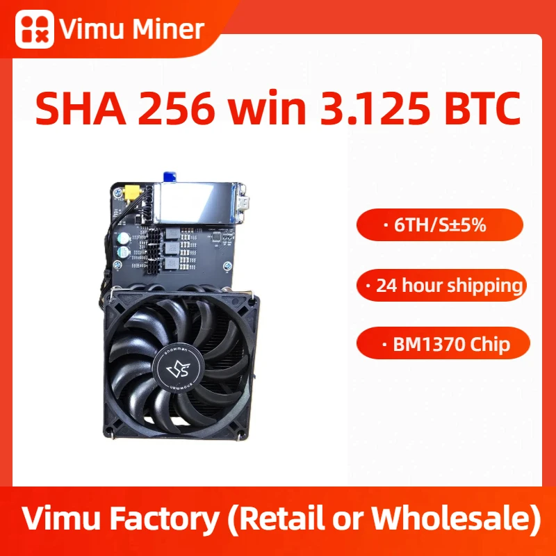 

Hot Sale NerdQaxe++ Rev6.1 6TH/s BTC Miner SHA256 Open Source BM1370 ASIC Solo Mining Machine WiFi Plug & Play