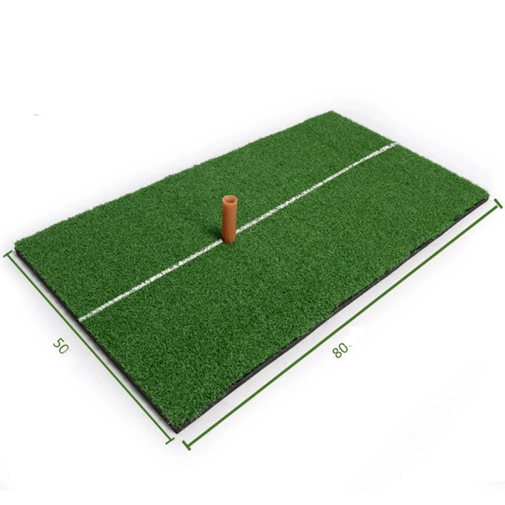 

Mini Pad Short Fairway Simulation Practice Mat Hitting The Ball Green Surface Portable White Line Swing