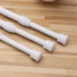 30-50cm Curtain Rods Telescopic Pole Bathroom Extendable Sticks Household Adjustable Pole Loaded Hanger Bathroom Product