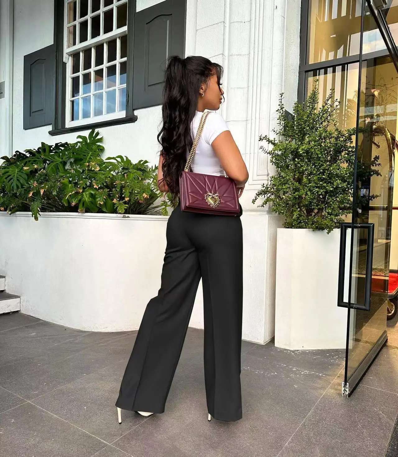 Casual Women's Long Pants - Suitable For Autumn High-Waisted Business Casual And Streetwear - Ladies Straight-Leg Long Pants