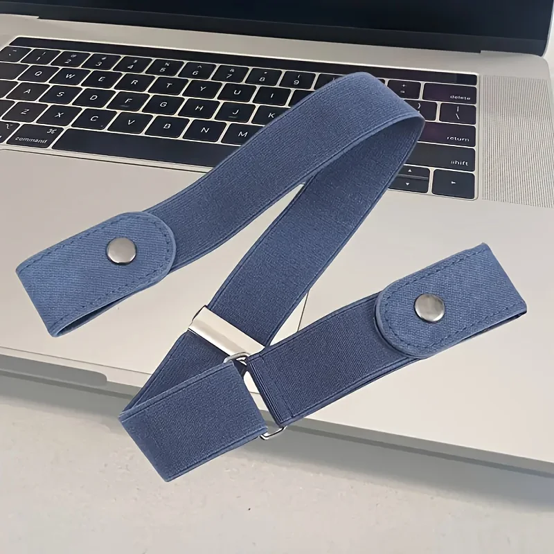 3 peças, cinto jeans neutro ajustável, adequado para uso casual e formal, lavável à mão, pares com vestidos | Cinto amigável para viagens