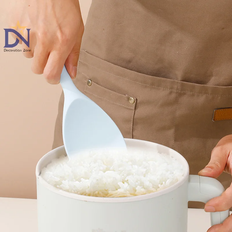 1PC Food Grade Silicone Rice Spoon Household Non Stick Pot Cooking Spoon High-temperature Resistant Kitchen Tools