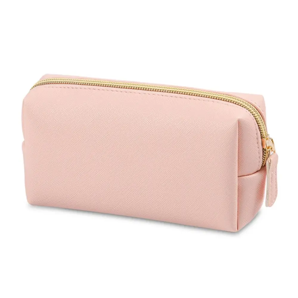 

Portable Cream Color Makeup Bags Zipper Large Capacity Korean Storage Bags Travel Organizer Women Toiletry Bag Cosmetic Bags