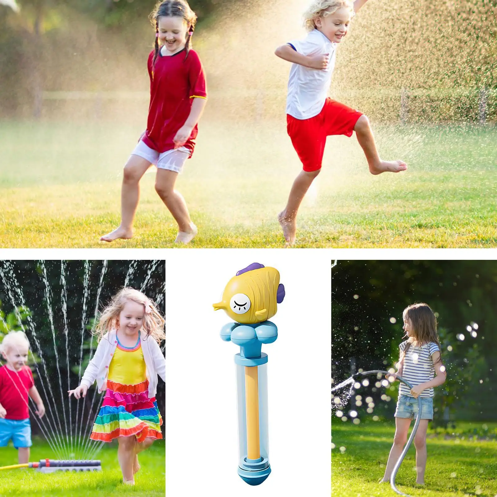 Water Squirter For Kids Kids Water Sprayer Pull-Out Sprinkler Interactive Game For Ages 7-14 Boys Girls Pool Patio Backyard