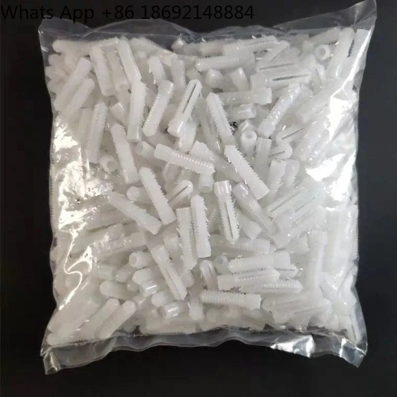 Plastic expansion tube white barbed 6mm M6 expansion tube plug granules