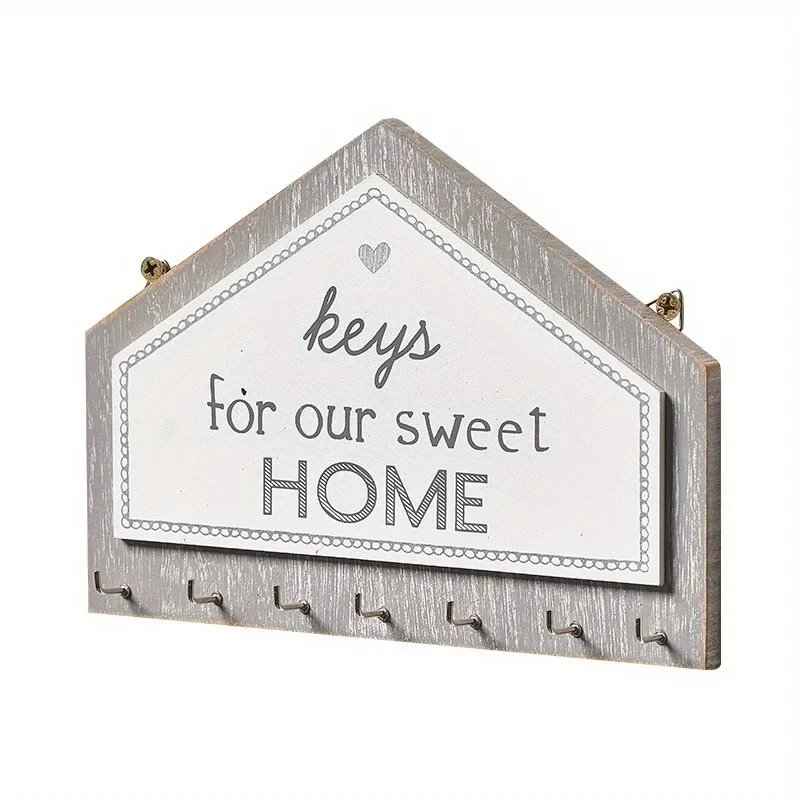 1PC Restaurant Walls Glass Wall Decorations Wall Atmosphere Decoration Creative Wooden Board Tags Hanging Hooks Wall Decoration