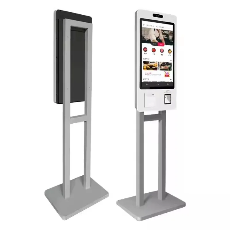 24 Inch Touch Screen Industrial Android Panel Pc Kiosk Self-service Ordering Machine Wall Mounted Restaurant Payment Kiosk
