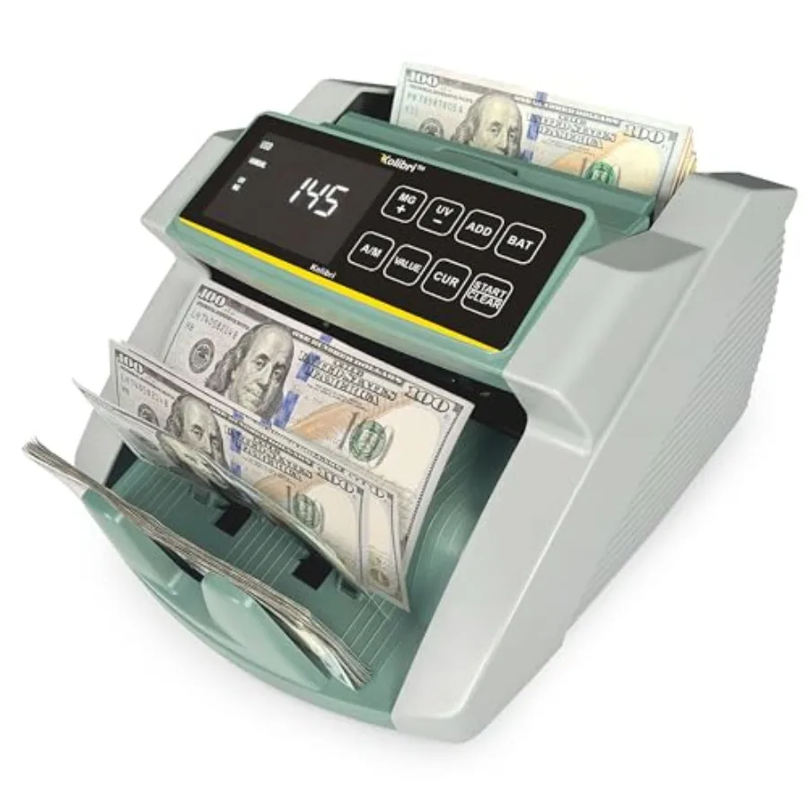 

Money Counter Machine I LCD Display I Business Grade I Advanced UV/MG/IR/DD/HLF Detection I Single Denomination Value Count I M