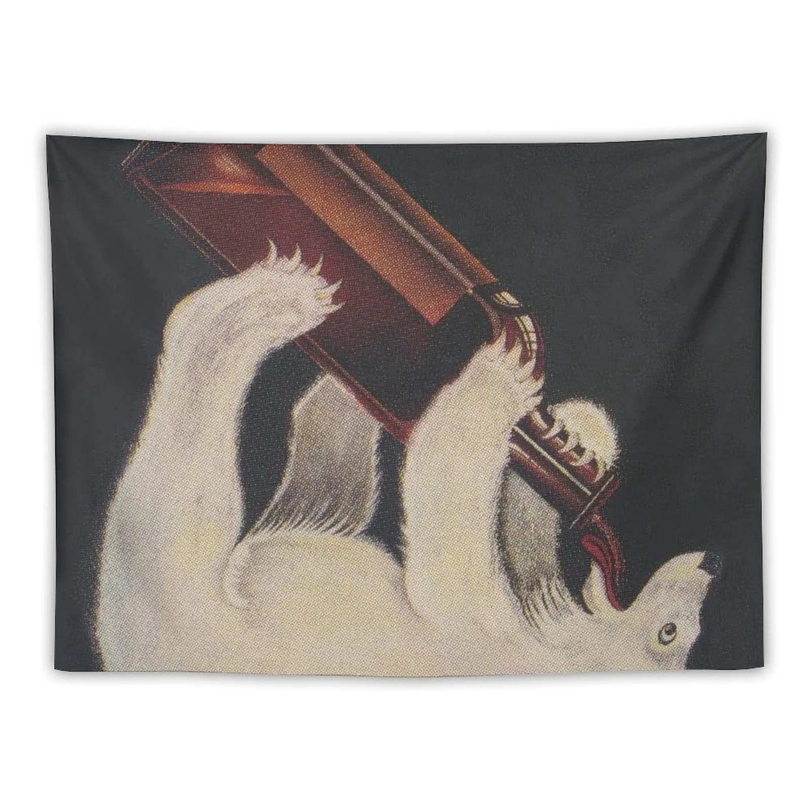 

Polar Bear Drinking from Bottle Vintage Poster Tapestry Art Mural Room Decoration Korean Style Tapestry