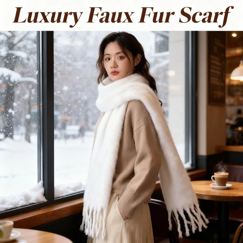 

Зимний шарф цвета макарон, теплый и ветрозащитный, однотонный, двойного назначения, утеплитель для шеи