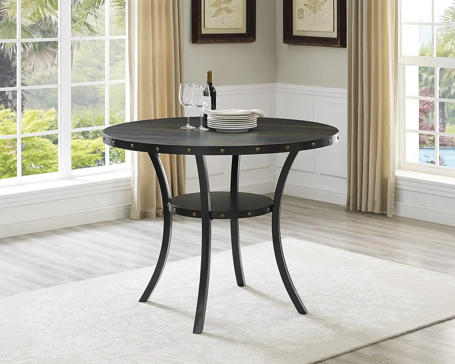 Counter Height Dining Table, Round