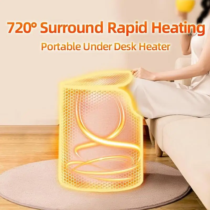 Portable Electric Heaters 5 Temperature Settings Fast Heating Space Heater 720 Surround Digital Display Personal Heater For Home