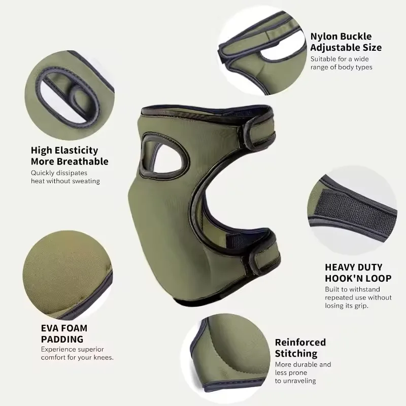 1Pair Gardening Knee Pads Anti Slip Knee Protectors Protective Cushion Soft Kneepad For Gardener Cleaning Work Scrubbing Floors