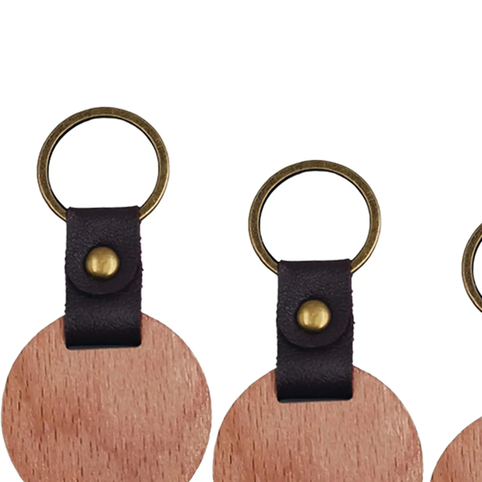 Porte-clés vierges en bois inachevés, accessoires de bricolage, cadeau pour la maison, 10 pièces