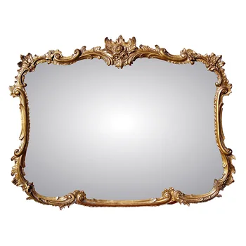 Carved mirror, washstand wall mirror, bathroom wall hanging