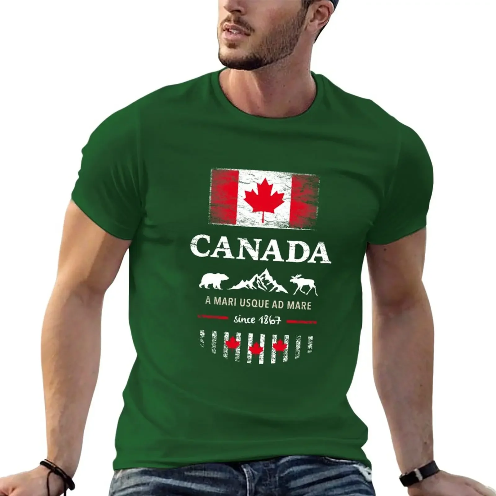 Canada Maple Vancouver Montreal Toronto Maple Leaf T-Shirt oversized t shirt summer clothes mens t shirt Male fashion Hot Sale