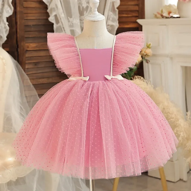 Sequins Elegant Princess Dresses for Toddler Girls Party Princess Dress Wedding Prom 1-5Y Cute Kids Birthday Ball Gown Christmas