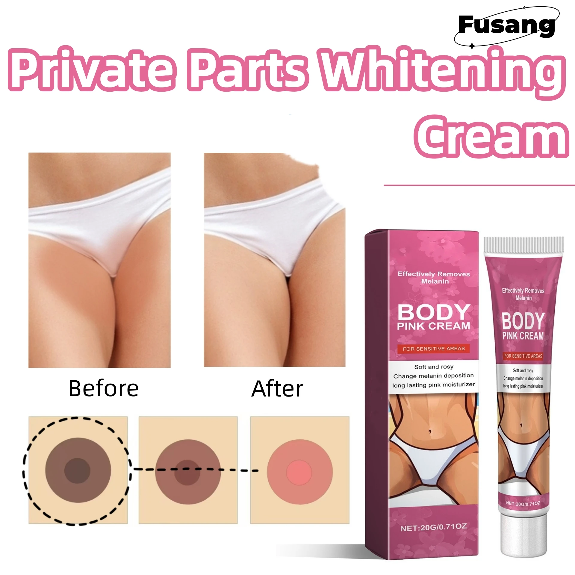 

Inner Thigh Bleaching Cream Intimate Area Lightening Emulsion Butt Private Parts Brightening Cream Knuckles Quickly Bleach Serum