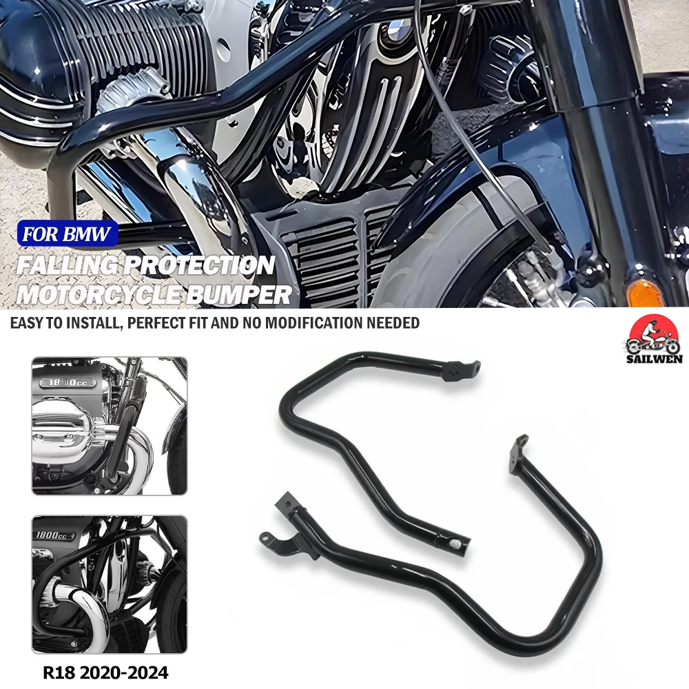 

For BMW R18B R18TC R18 Classic TC R18 B R 18 B 2020-2024 Motorcycle Highway Crash Bars Engine Guard Bumper Stunt Cage Protector