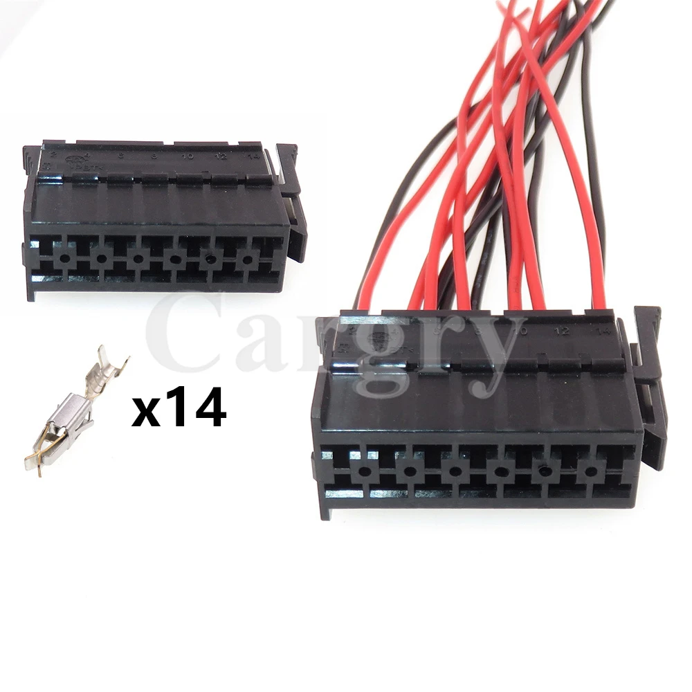 1 Set 14P 929504-5 Auto Starter Replacement Connector Assembly Car Unsealed Cable Harness Socket with Terminal