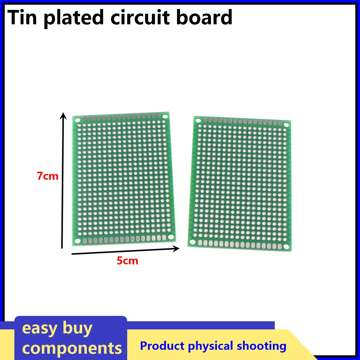 2/5/10PCS 2*8 3*7 9*15 12*18 20*30 single side tin plated universal board 12X18CM thickness 1.5 glass fiber board spray tin plat