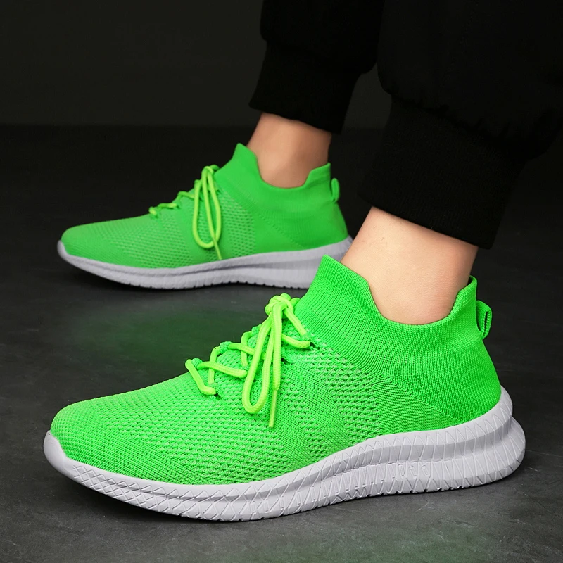 Summer Shoes For Man Breathable Fashion Men's Sneakers Outdoor Casual Loafers Walking Sock Shoe Tenis Masculin Zapatillas Hombre