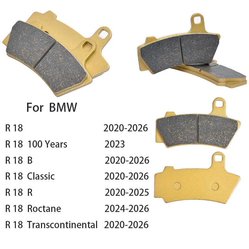 Pastillas de Freno Delanteras y Traseras para Motocicleta BMW R 18 R18 Classic Roctane Transcontinental B R 2020 2021 2022 2023 2024 2025 2026