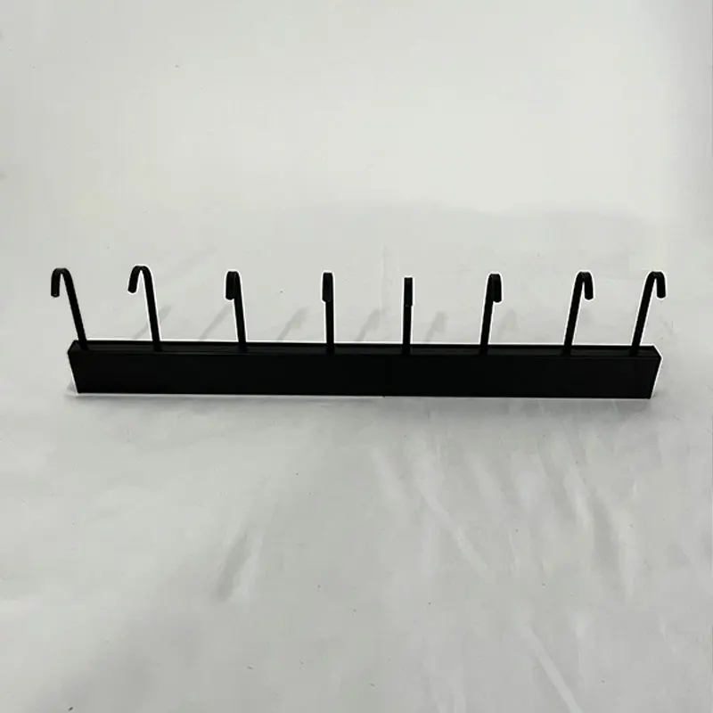 1pc No Punch Stainless Steel Kitchen Shelf Wall Hook Rack