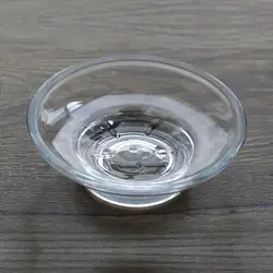 Clear Glass Soap Dish Bar Soap Holder Round Soap Saver Tray Soap for Case Soap Box for Shower Bathroom Kitchen Home Drop ship