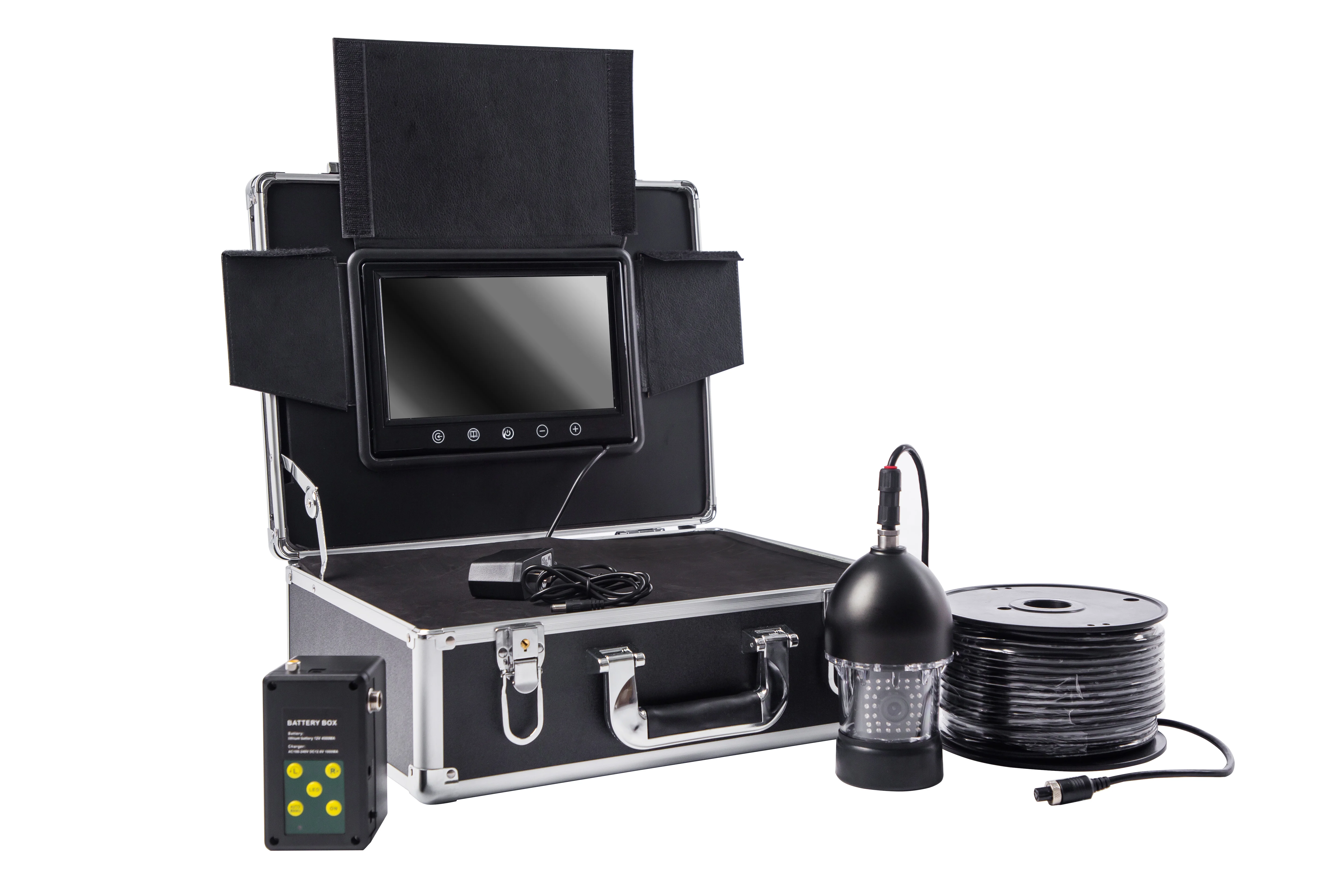 7" Lcd Hd Waterproof Underwater Fishing Camera 20M Cable Underwater Monitoring Camera System With 360