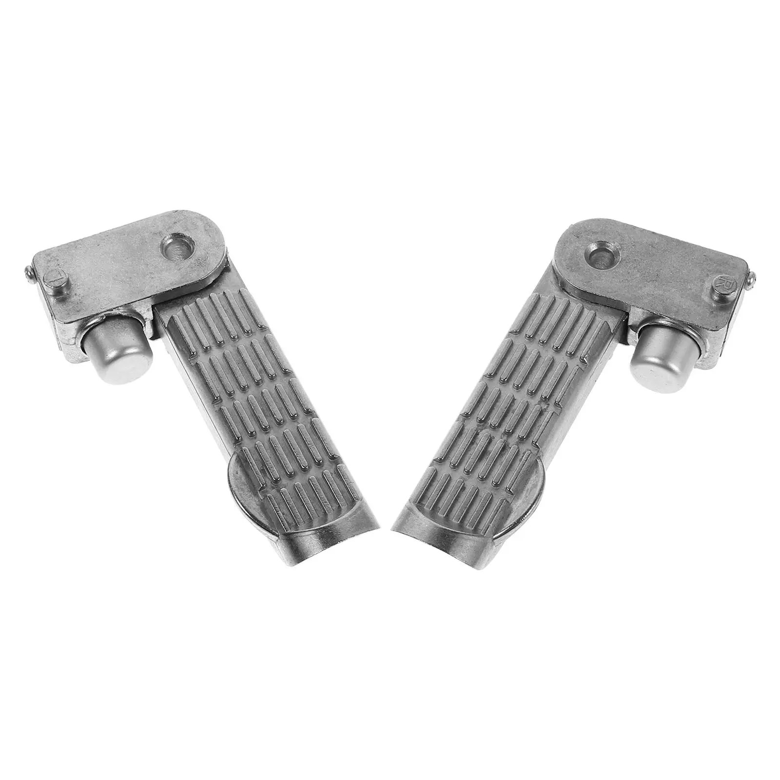 1Pair Aluminum Alloy Motorcycle Foot Pegs Foldable Extended Footrest Rear Pedals for Engine Guard Highway Pegs Crash Bars
