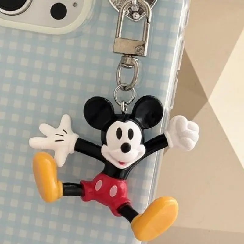 

Genuine Disney Kawaii Mickey Key Chain Creative Cute Cartoon Minnie Couple Men Women Car Keychain Pendant Bag Pendant Gift