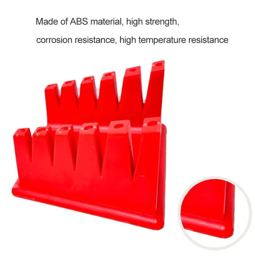 Supporto per morsetto per cavo per supporto per filo per saldatura ABS per banco per saldatura a filo 30AWG-12AWG con 5 marce