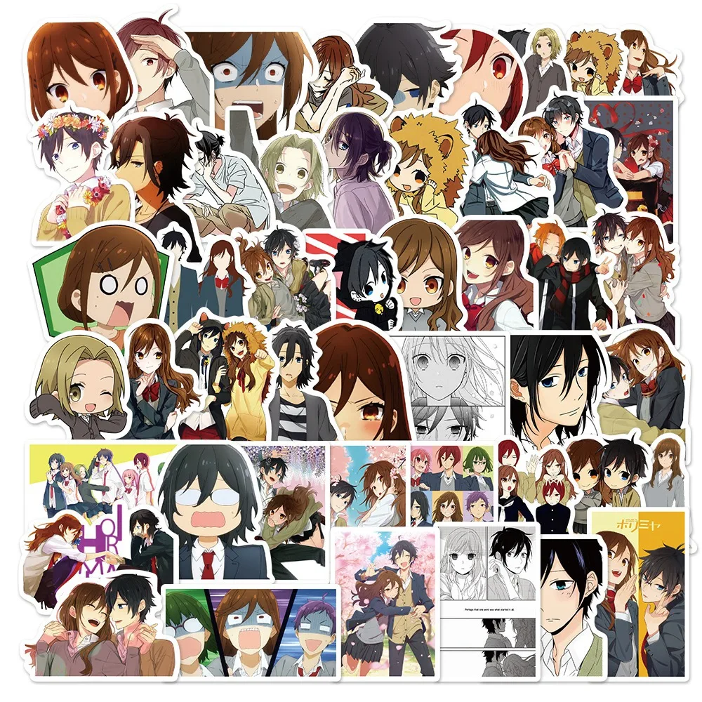 

10/50PCS Japanese Anime Manga Hori san to Miyamura kun Hori Kyōko Two-dimensional Decorative Waterproof Stickers Kids Toy