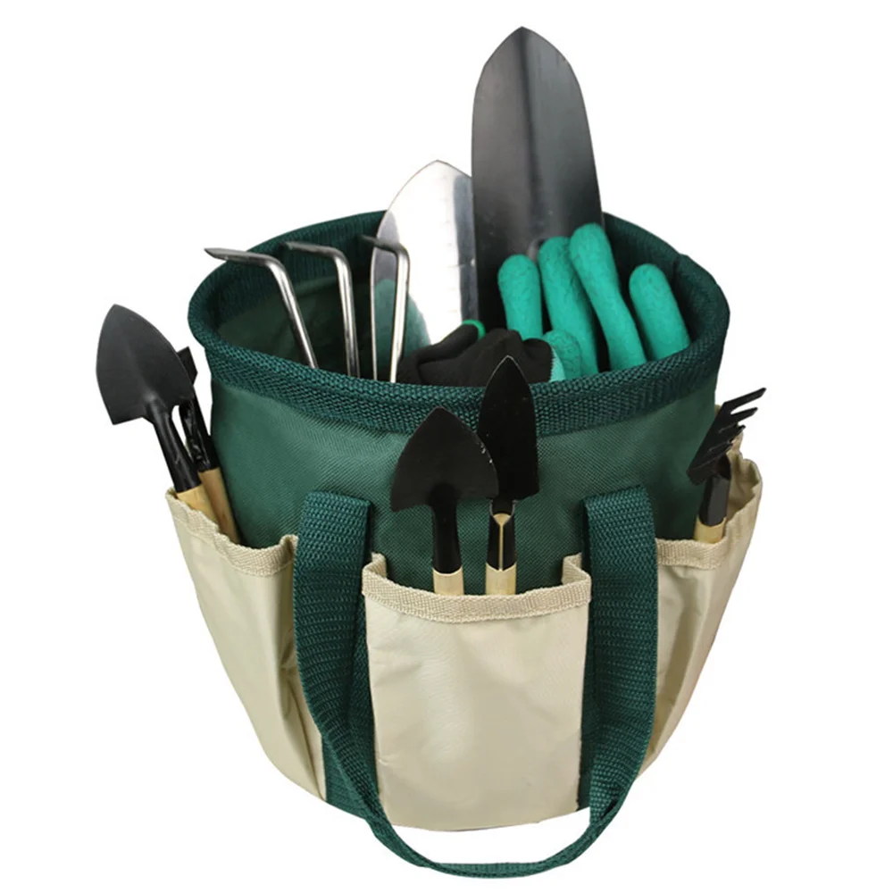 Portable Barrel Tool Bucket Bag 6 Pocket Garden Small Kit Hardware Accessories Tool Bucket Organizer 3.5 Gallon