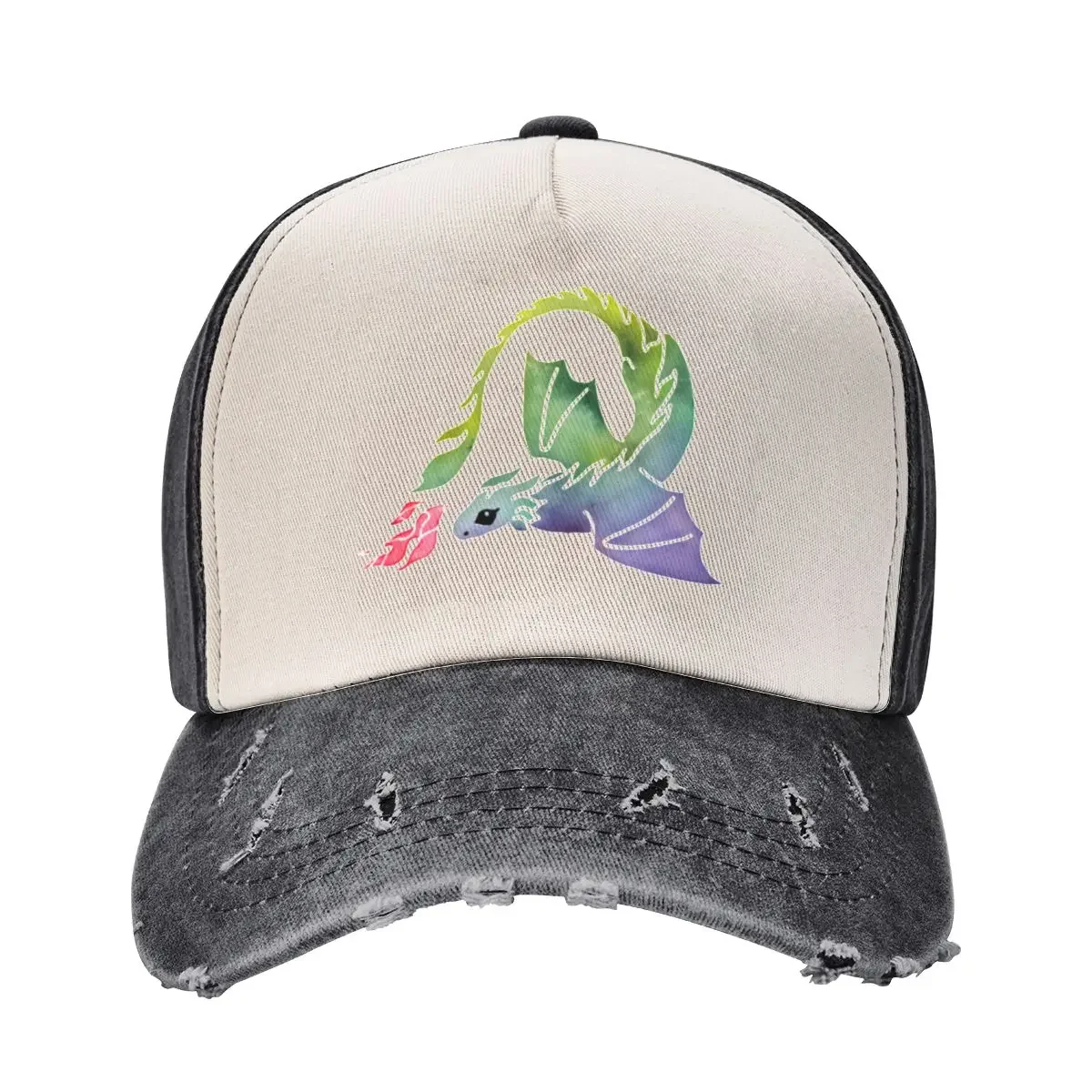 

Dragon fire dark rainbow Baseball Cap Beach Outing Luxury Man Hat sailor cap for men Girl'S Hats Men's