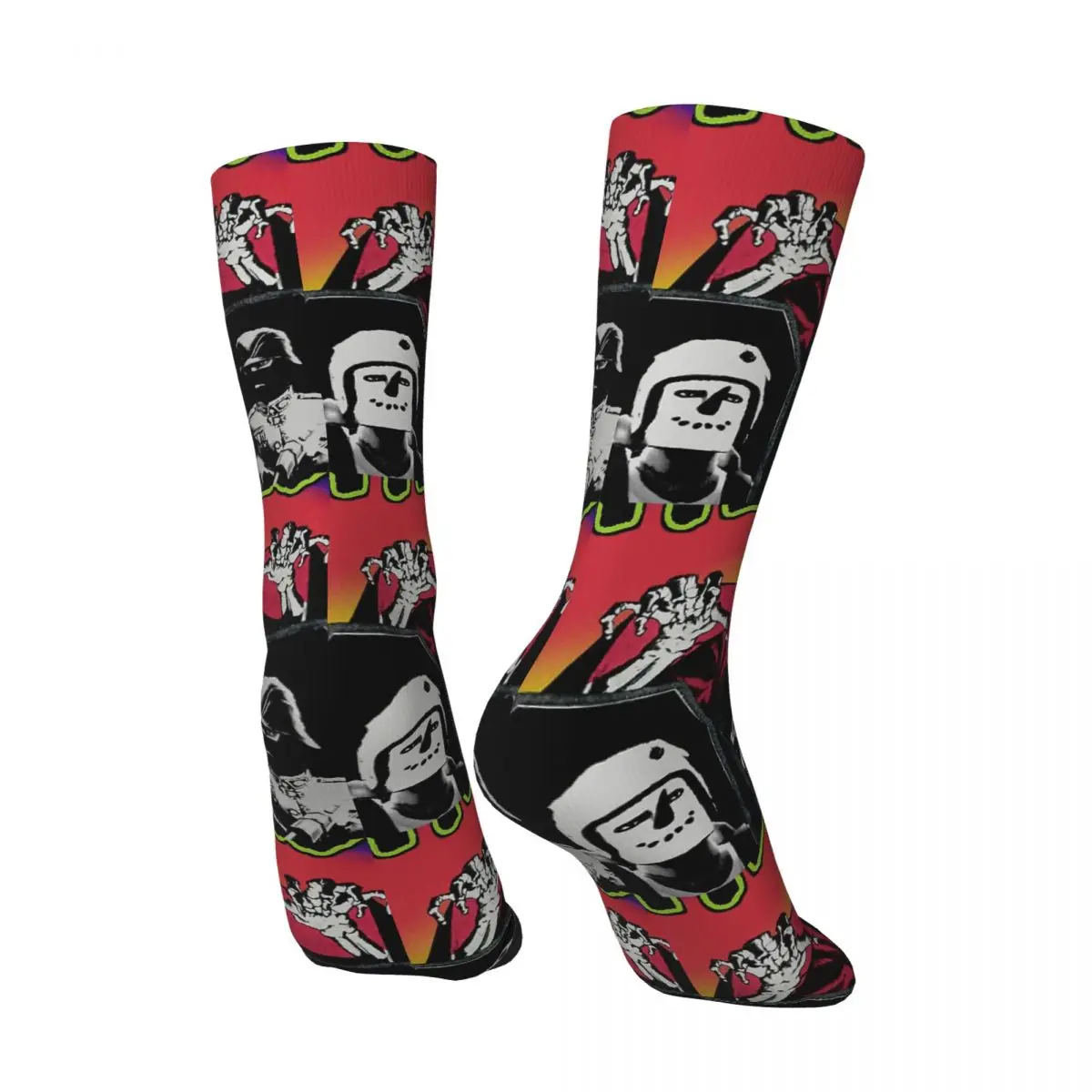 Happy Funny Men's compression Socks BFH Evillive Vintage Harajuku Battlefield First-person Shooter Games Street Casual Crew Sock