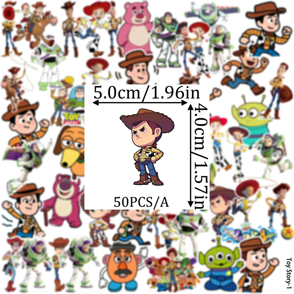 55PCS Q Version Of Cute Cartoon Cowboy Robot Pink Bear Handbook DIY Notebook Water Cup Stickers