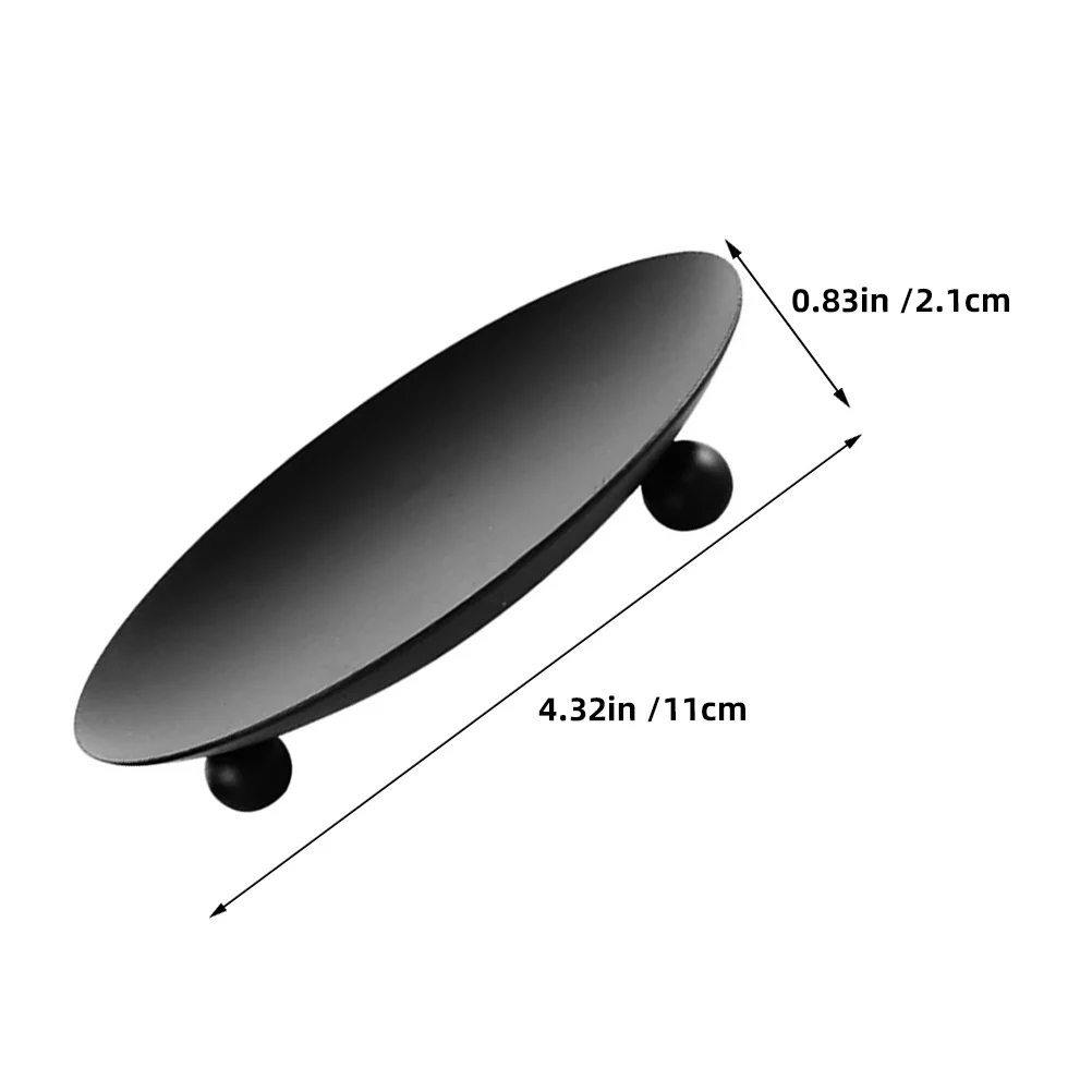 6 قطع من حوامل الحديد باللون الأسود العتيق، صواني ديكور رومانسية لسطح الطاولة لحفلات الزفاف وعيد الميلاد وعيد الشكر