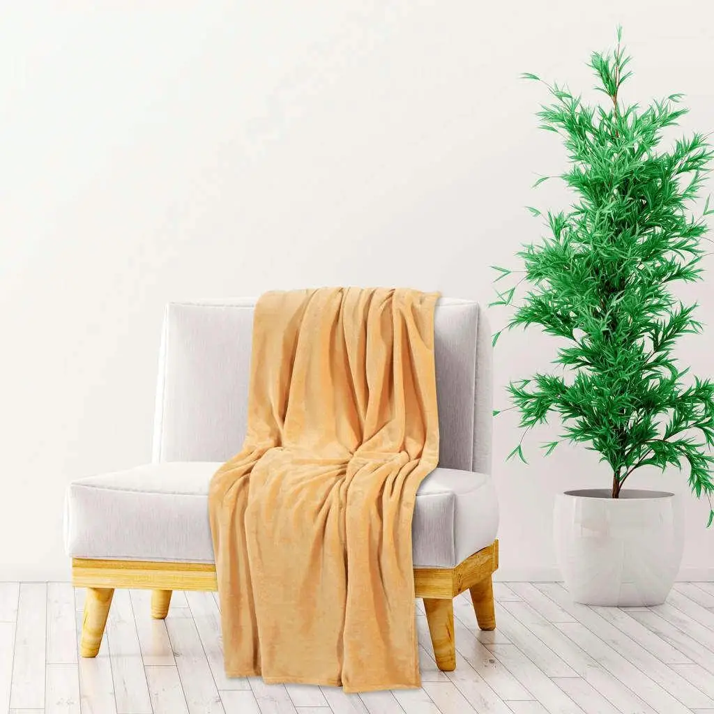 130x170 cm Desert Mist Polyester Blanket - Soft & Cozy Home Decor