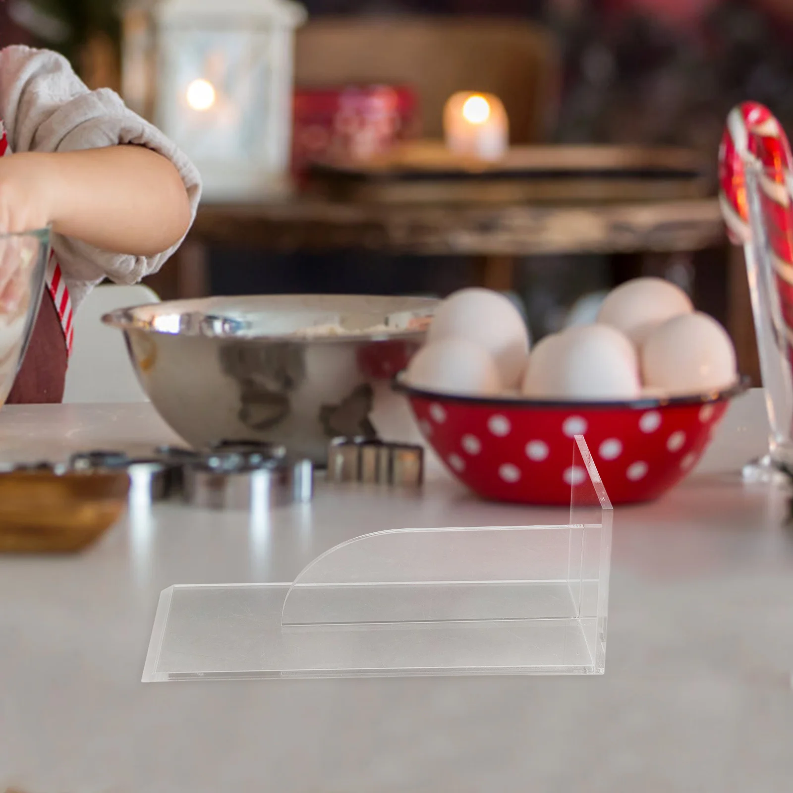 

Cake Smoother and Scraper Baking Tool Acrylic Fondant Leveling Gadget Reusable Thickened Kitchen Baking Equipment