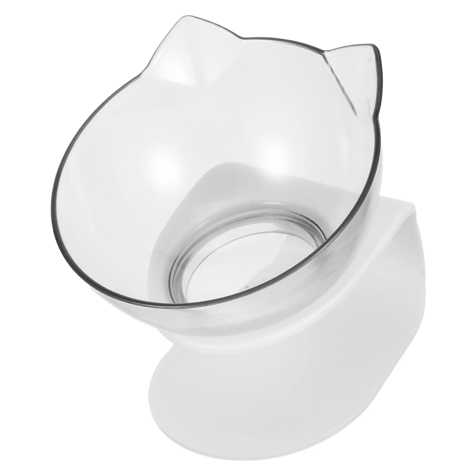

Bowl 15° Oblique Durable Feeder Water Food Bowls Easy Cleaning Transparent Drinking Accessories Pet Supplies