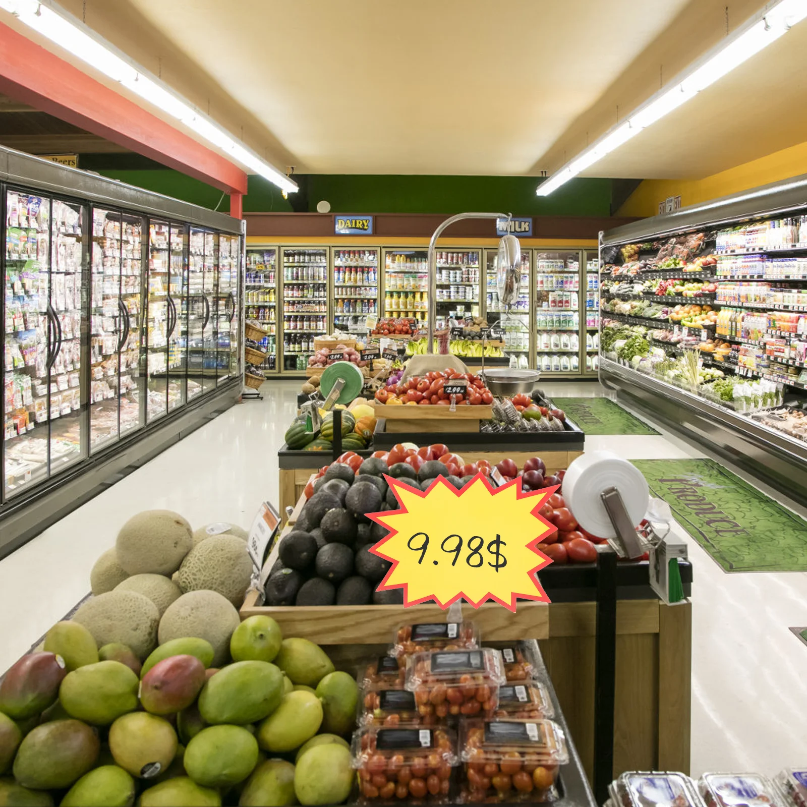 

50Pcs Rewritable Double Sided Burst Sale Signs for Retail Stores Supermarkets Yard Sales Fruit Vegetable Pricing Star Cutouts