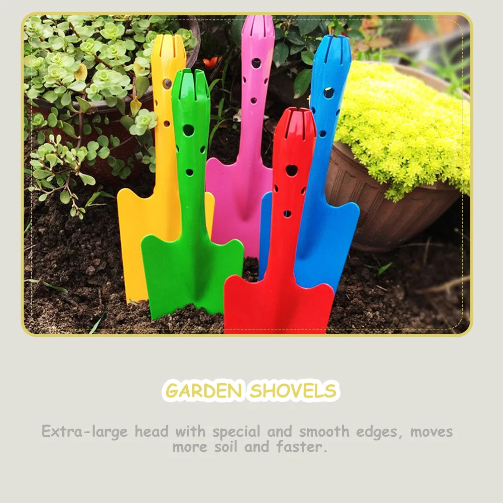 

2pcs Garden Shovels Iron Soil Scoops Small Hand Tools Ergonomic Handles Easy Digging Transplanting Lightweight Practical