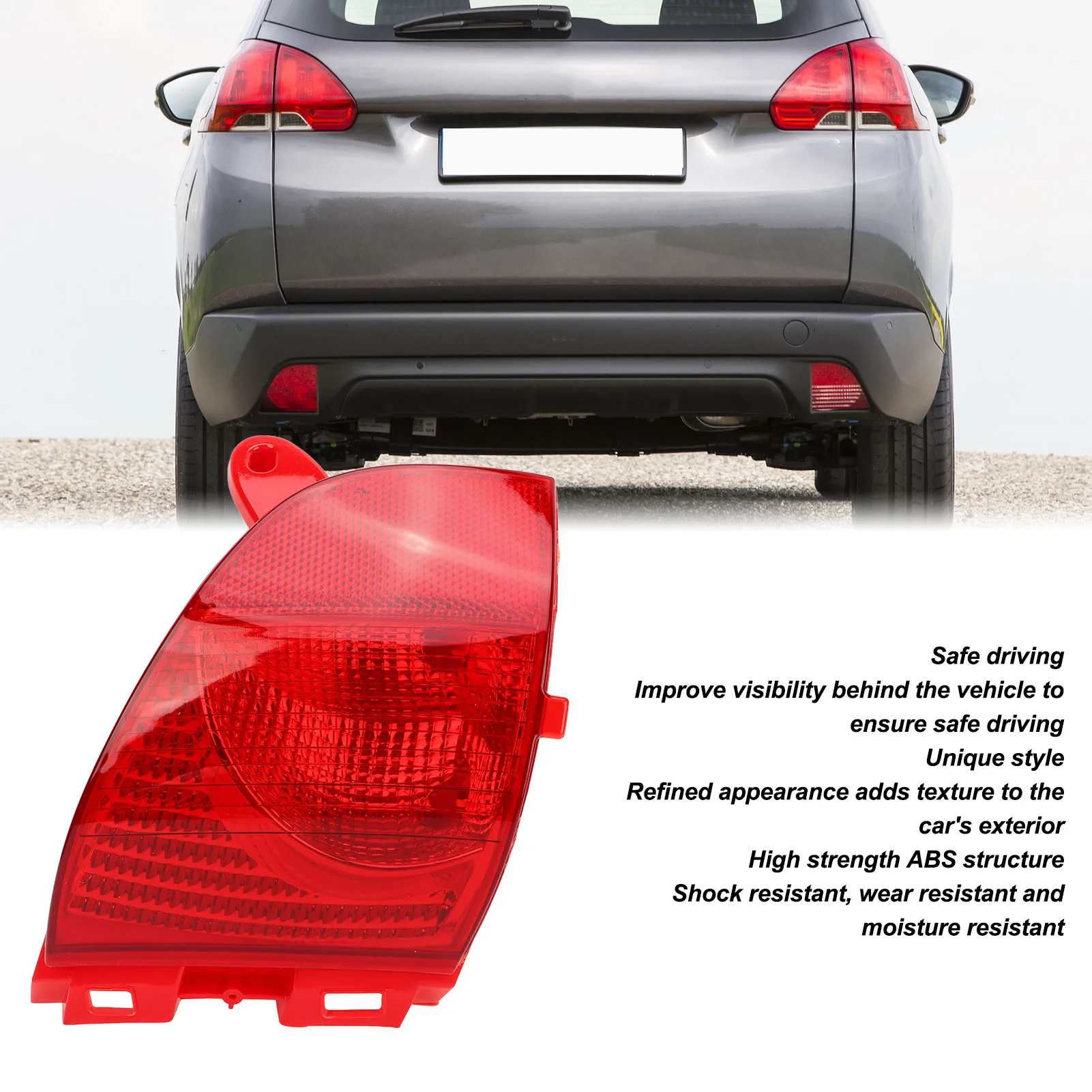 

Rear Brake Light Right Hand Drive Tail Lamp Assembly Replacement For Peugeot 308 CC 2009 to 2011 Rear Fog Right
