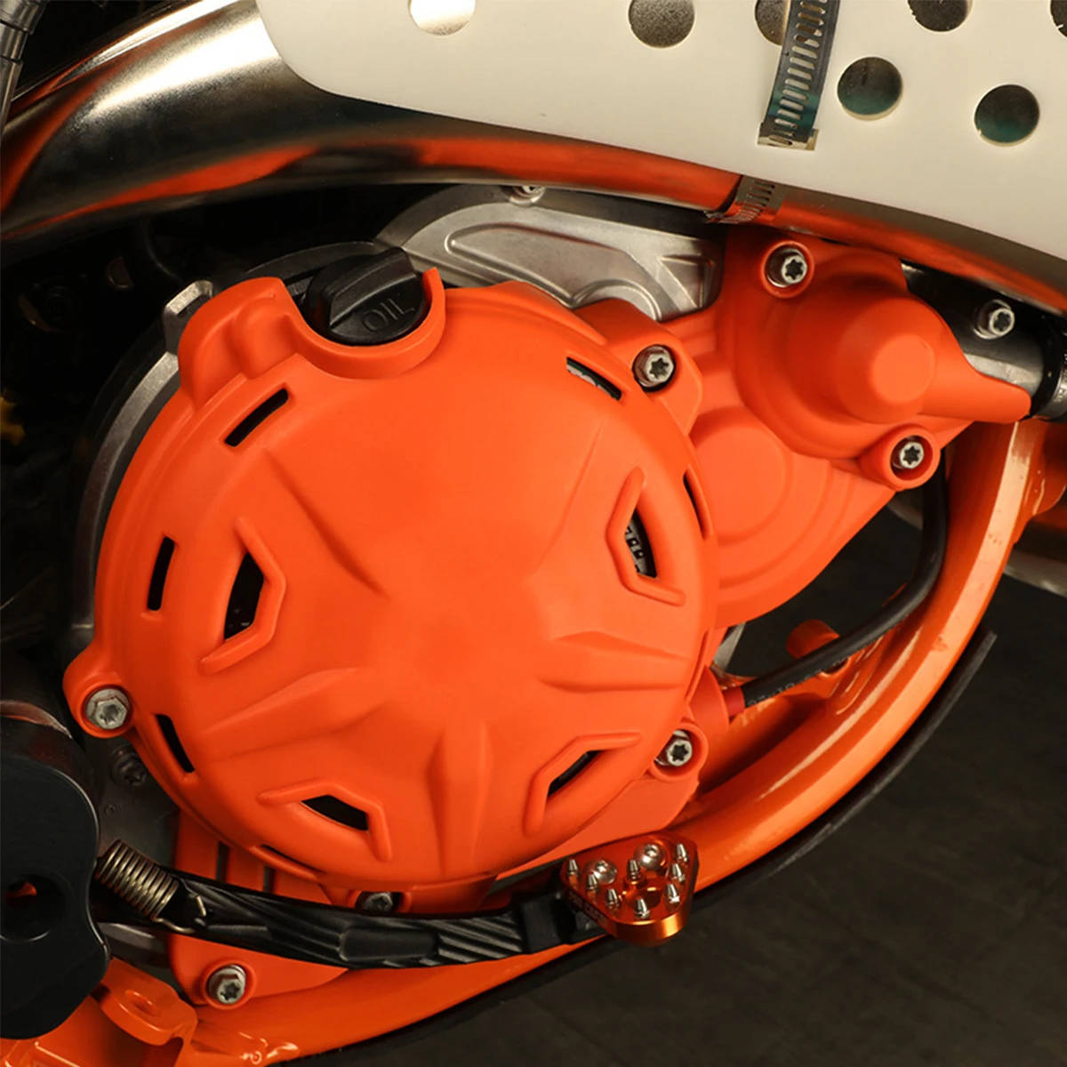 Motorcycle For Husqvarna TE250 TE300 For KTM EXC 250 300 XC-W EXC250 XC-W300 PRO 2T 2024 Clutch Cover Ignition Protector Guard