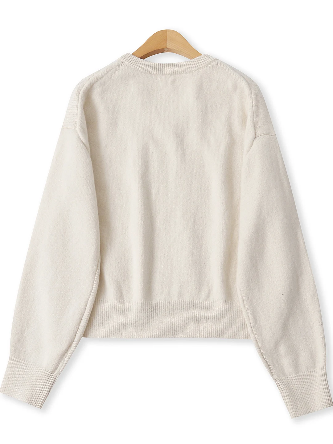 فضفاض طويل Sve محبوك سترة Chien القلب Ne لون نقي المرأة الخريف جديد Sle عادية مريحة البلوز الأعلى