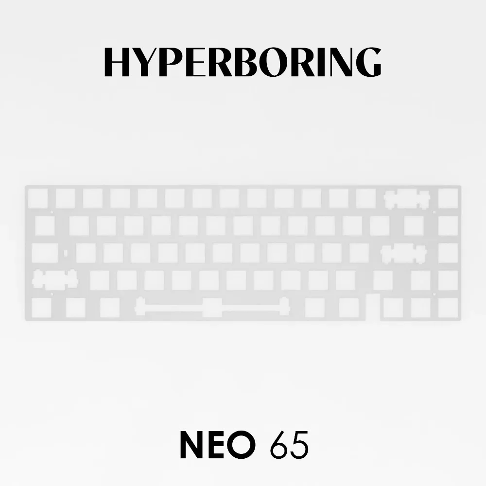Neo65 Positioning Plate for Mechanical Keyboard PP POM Aluminium Fr4 Material Plate Hot Swap Custom Gaming Keyboard Accessories