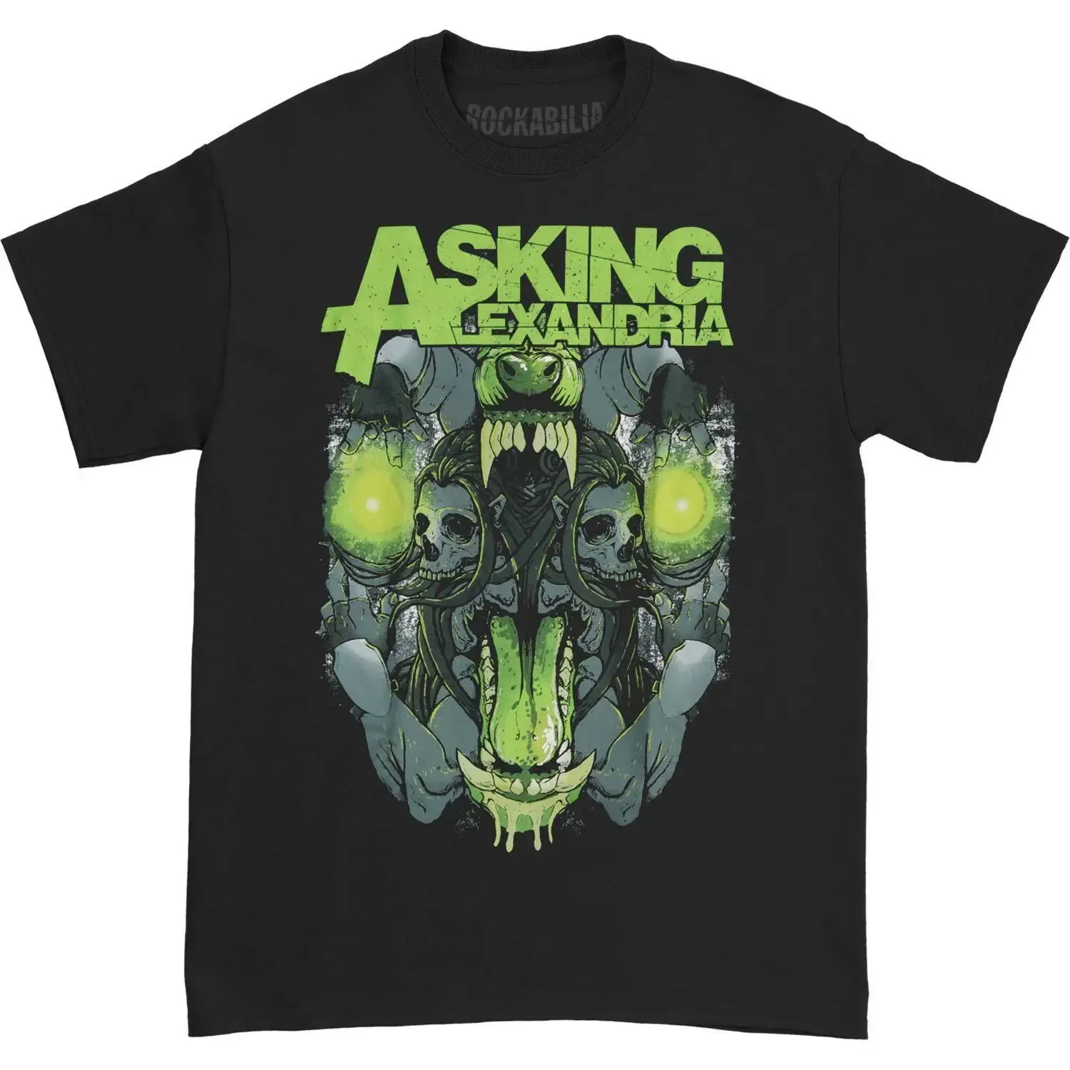 Men'S Asking Alexandria Tsth Slim Fit T Shirt Small Black